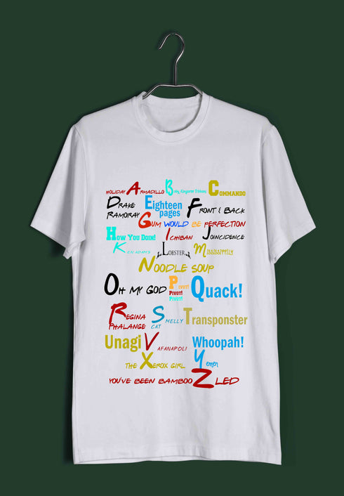 2 TV Series A-Z Custom Printed Graphic Design T-Shirt for Men